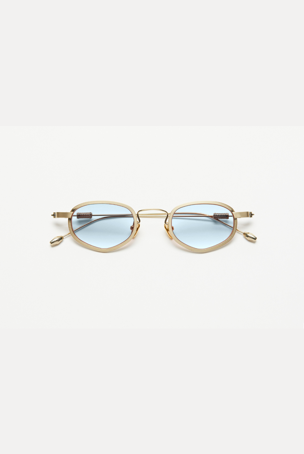 Artus SHON Bronze titanium sunglasses — Light Blue, front view