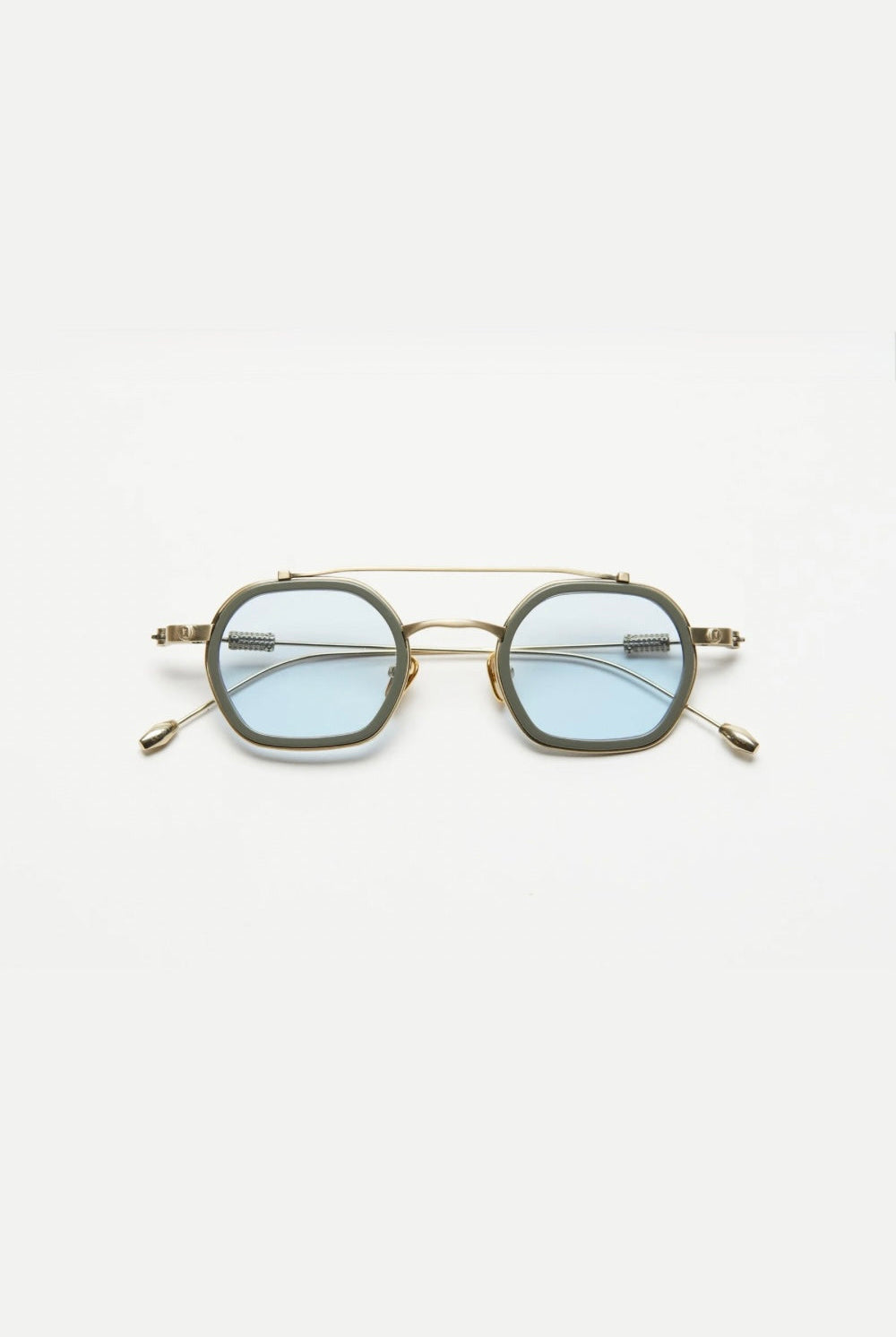 Artus DAN Bronze / Concrete titanium and acetate sunglasses — front view