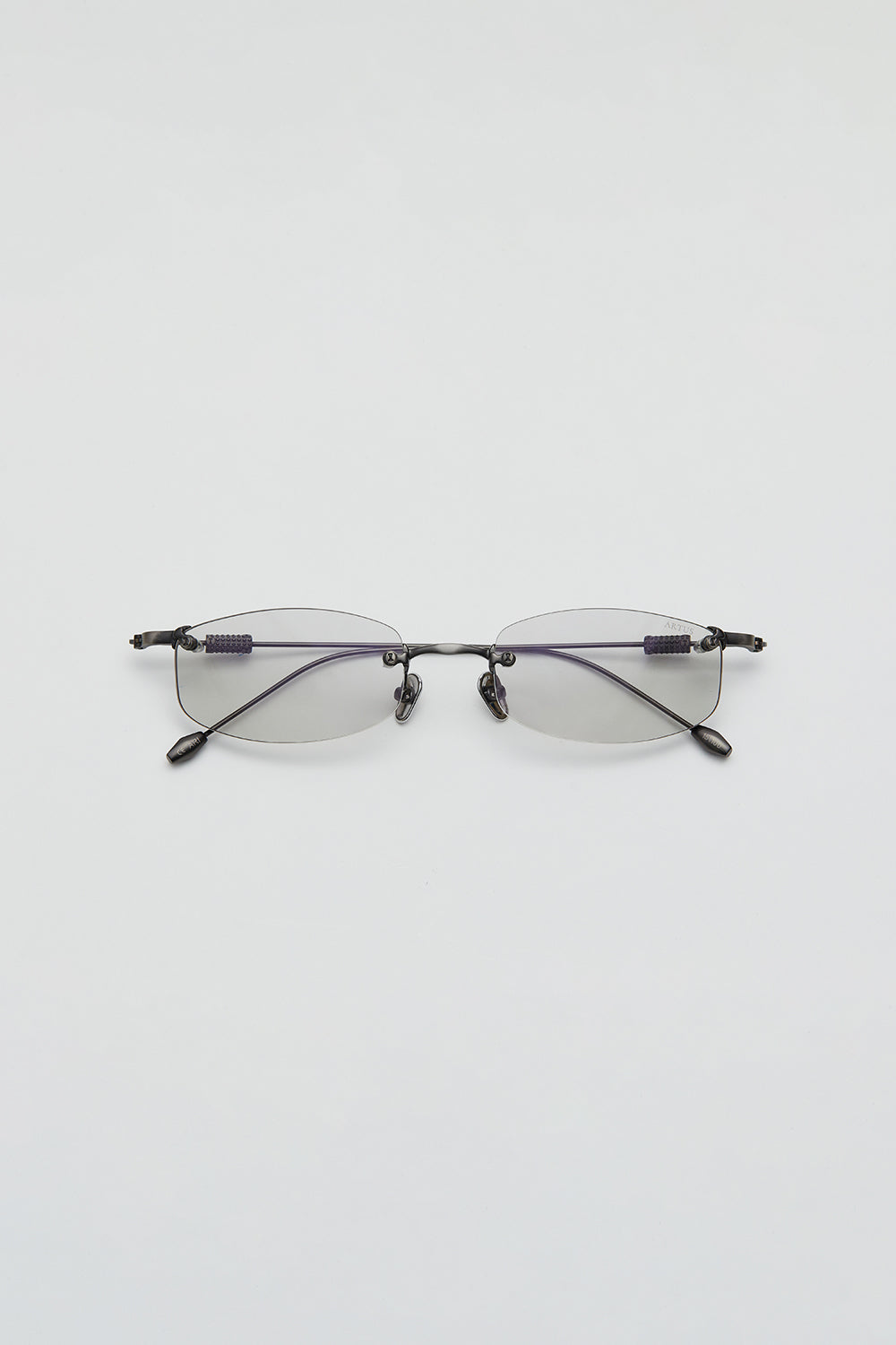 Artus ARI GunMetal titanium sunglasses, size S — Light Grey, side view