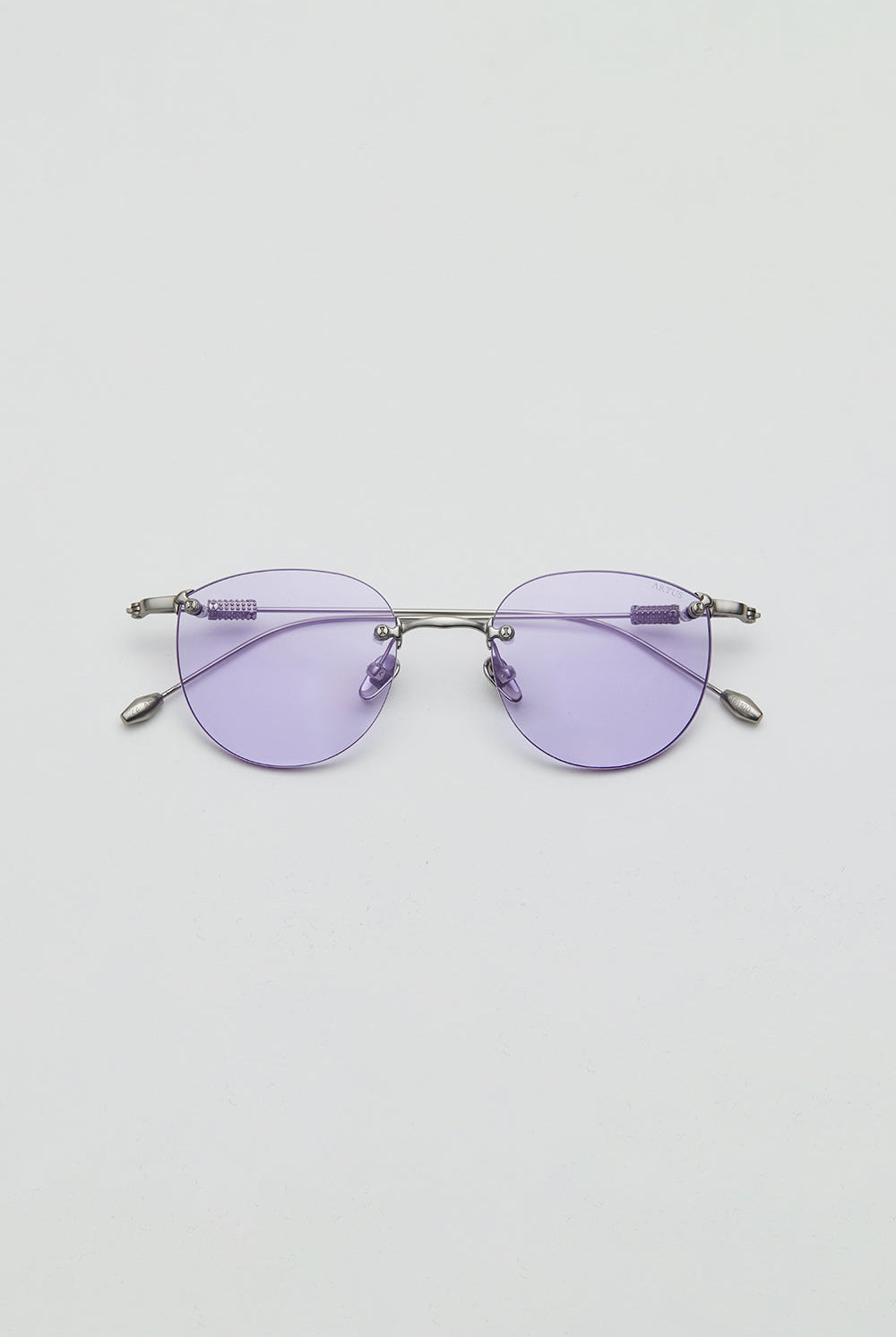 Artus ARI Ash Silver titanium sunglasses, size L — Lavender, front view