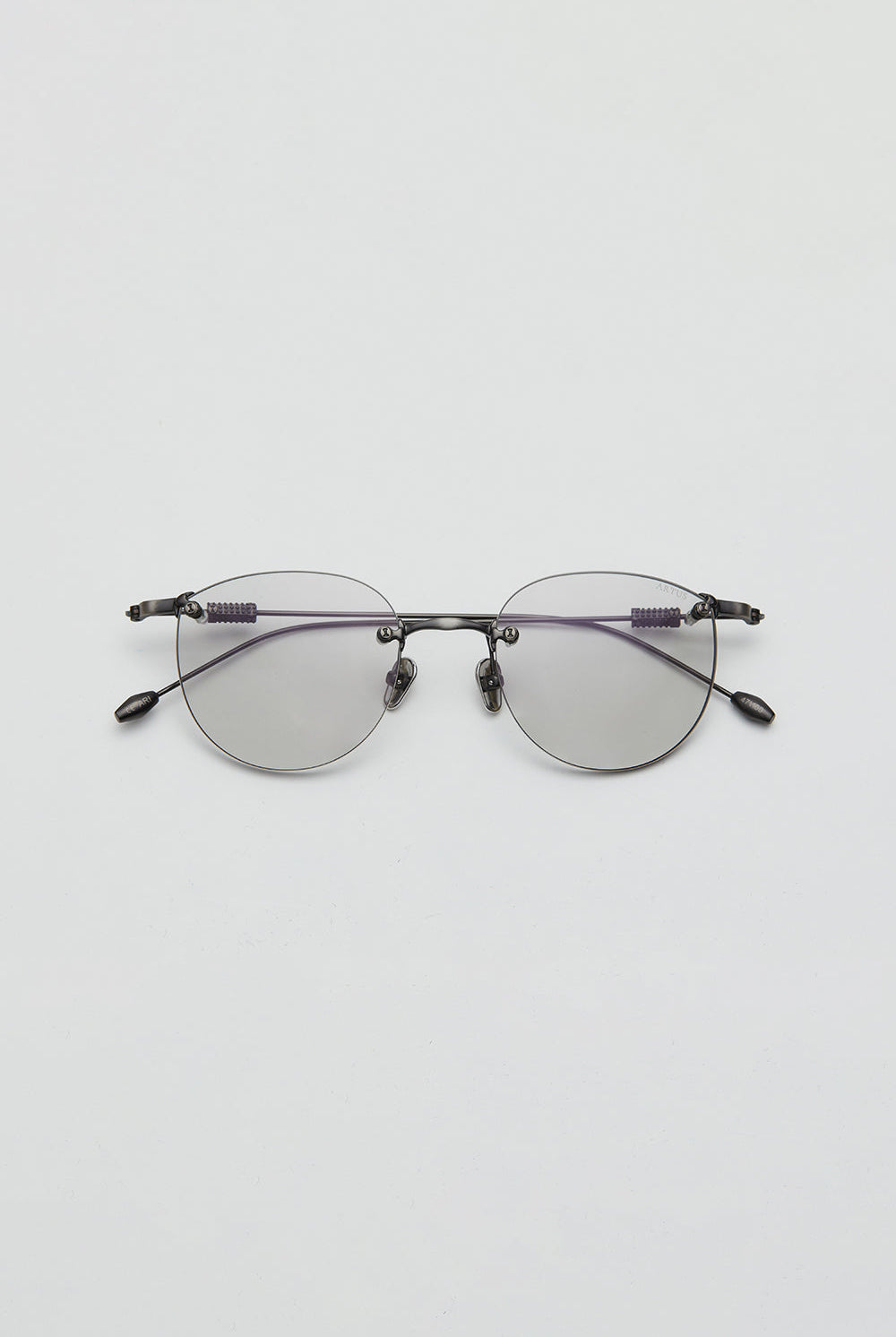Artus ARI GunMetal titanium sunglasses, size L — Light Grey, side view
