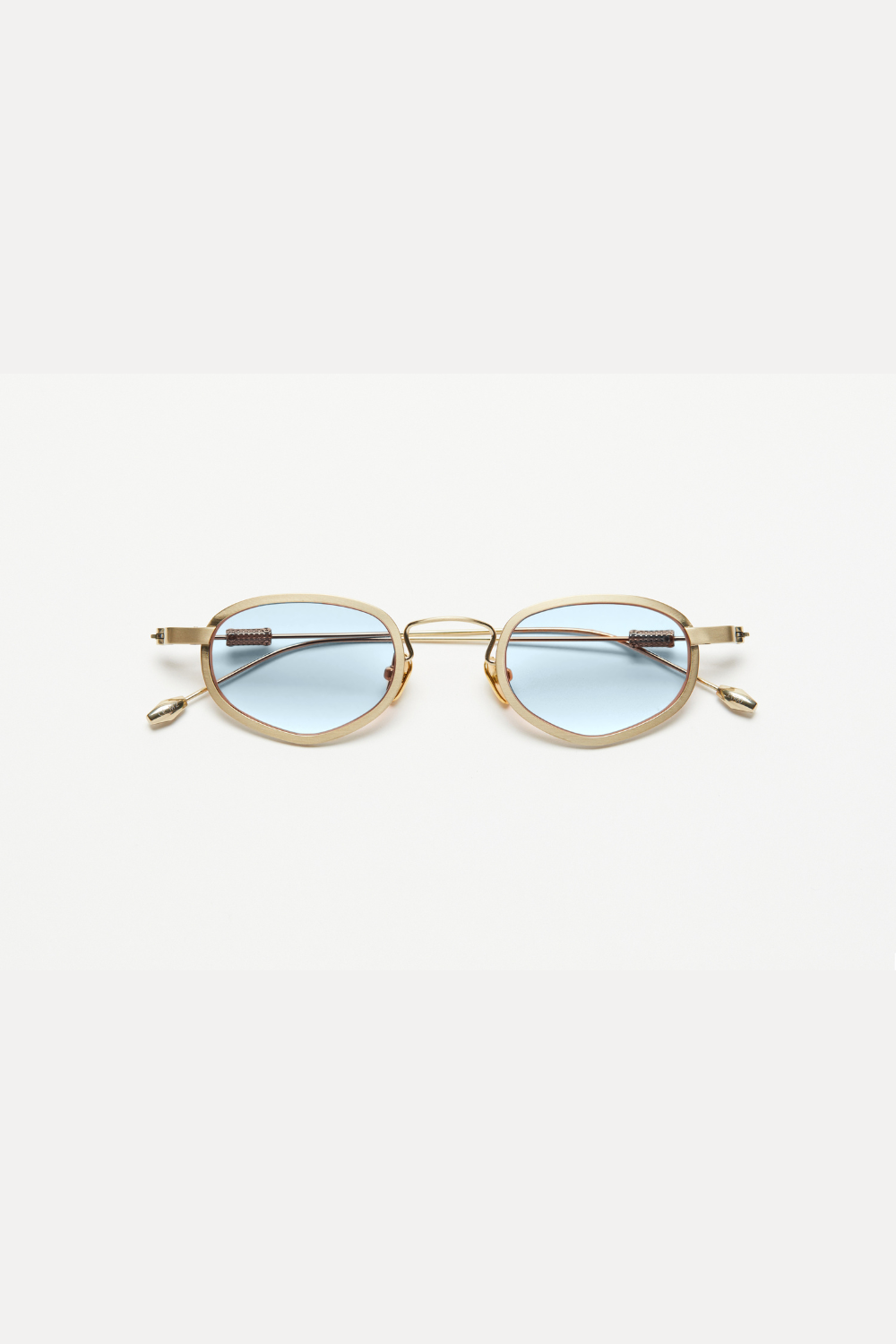 Artus SHON Bronze titanium sunglasses — Light Blue, front view