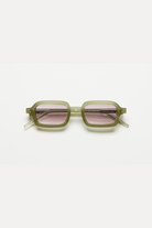 Artus SKYCAPTAIN Emerald acetate sunglasses — Light Purple, front view