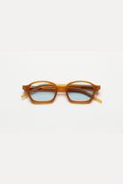 Artus AMO Cognac acetate sunglasses — Light Blue, front view