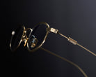 Artus SHON Bronze titanium sunglasses — Light Blue, folded detail