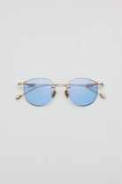 Artus ARI Dune Gold titanium sunglasses, size L — Light Blue, front view