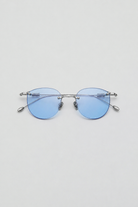 Artus ARI Ash Silver titanium sunglasses, size L — Light Blue, side view