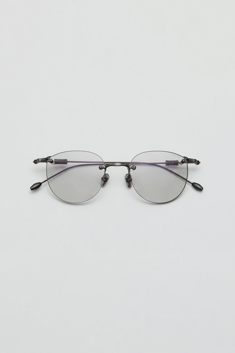 Artus ARI GunMetal titanium sunglasses, size L — Light Grey, side view